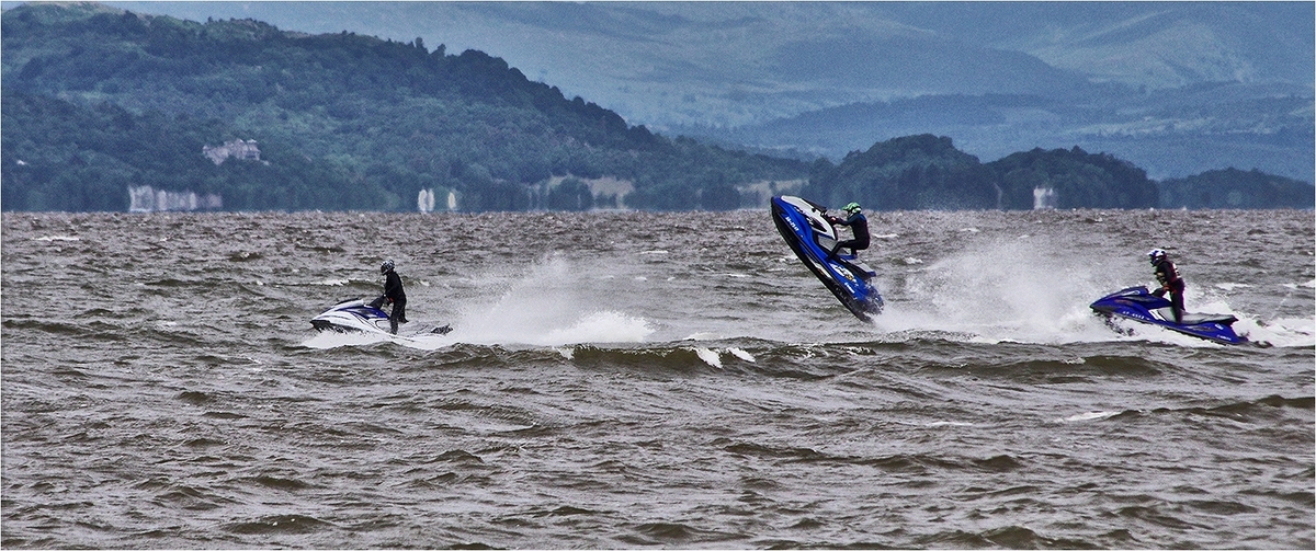 Jet Skiing Across the Bay - Fernley Stribling
